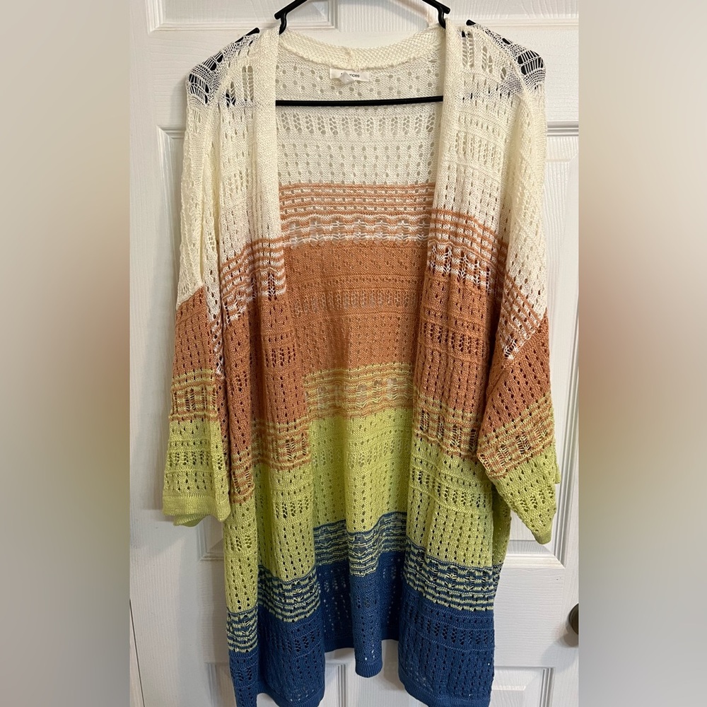 Maurice’s multi color cardigan size 2X